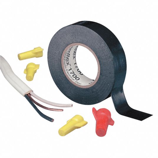 3M Vinyl Electrical Tape, Rubber Tape Adhesive, 7.0 mil Thick, 3/4 in X