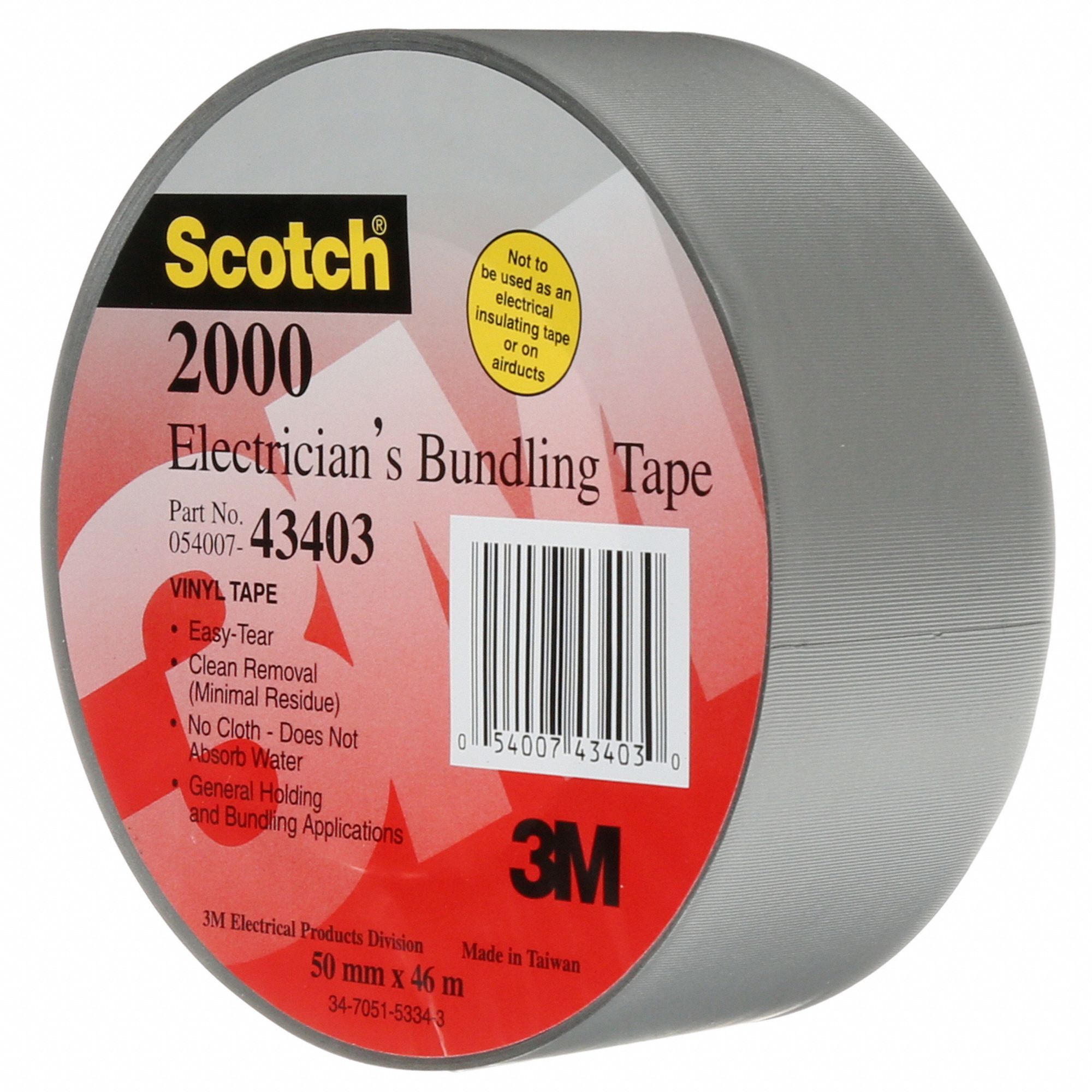 3M Insulating Electrical Tape Gen Purpose, 3M™, Scotch®, 2000, Vinyl