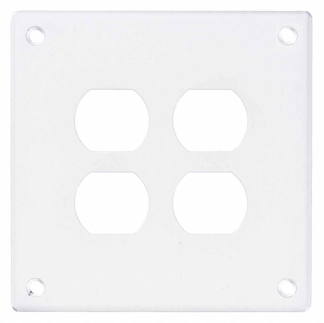 PLAQUE SECURITE 2G DUPLEX BLANC