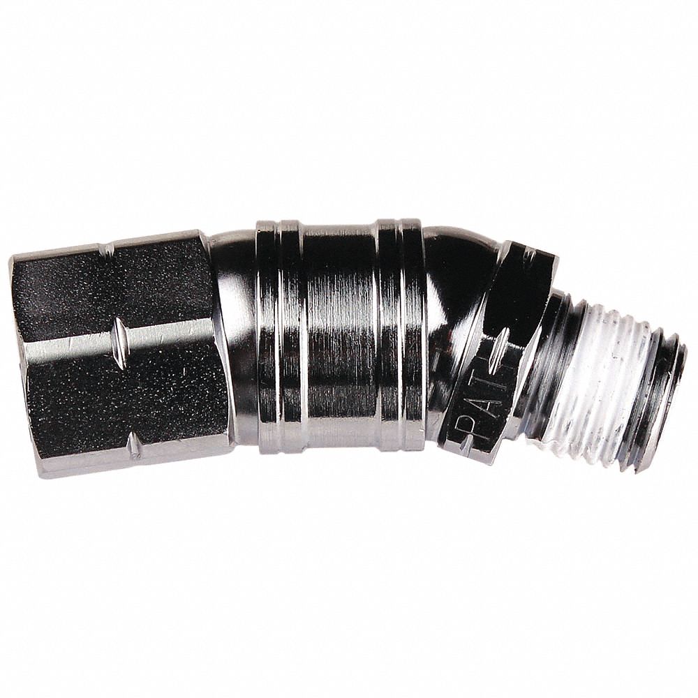 GUARDAIR Steel Swivel Connector with (F)NPT to (M)NPT Hose Connection