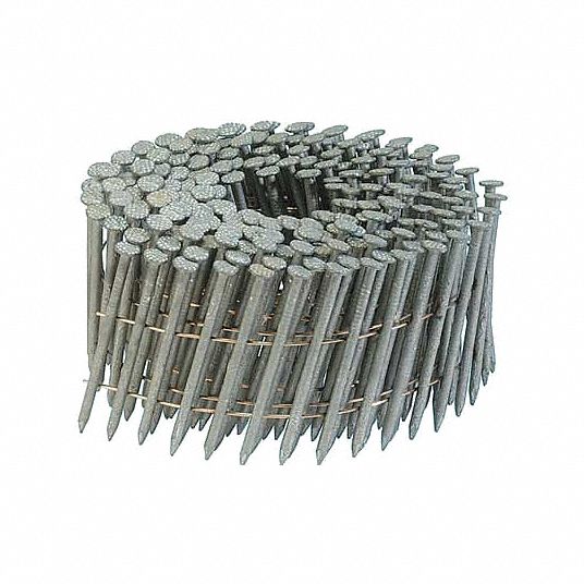 GRAINGER APPROVED Siding Nails, Roofing, Siding and Framing Nails, 2 1/2 in Length, Steel, Hot