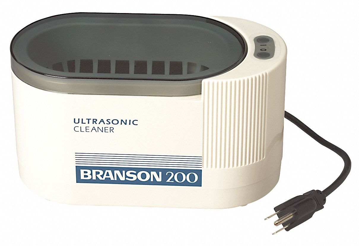 BRANSON Mini Ultrasonic Cleaner, 15 oz Tank, Timer Range 0 to 5 min