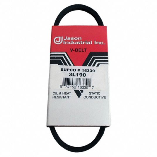 SUPCO, FHP V Belt,3L190 304P133L190 Grainger