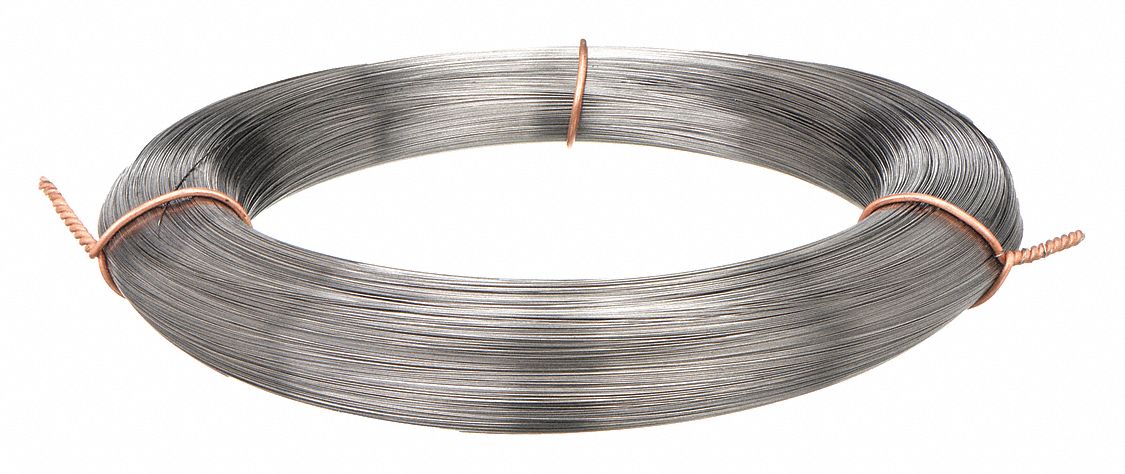 0.039 in Wire Dia, +/-0.0004 in, 1085 Carbon Steel Round Wire - 3L574