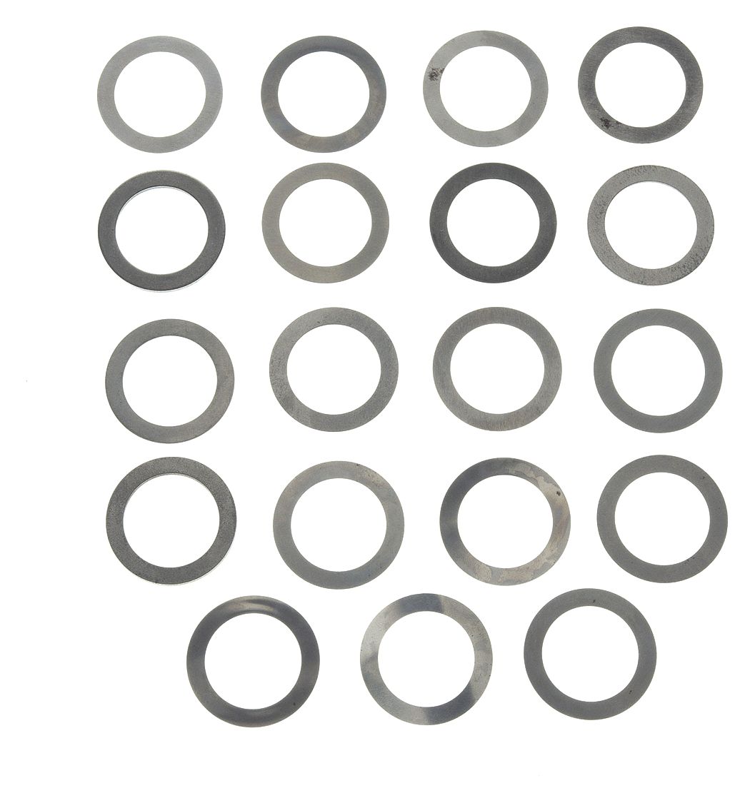 ARBOR SHIM ASSORTMENT, INCH, 1¼ IN ID, 1¾ IN OD, STEEL, FULL HARD