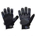 UTILITY GLOVES, THERMAL, WATERPROOF, BLACK, M, PVC PALM, AMARA SYNTHETIC LEATHER