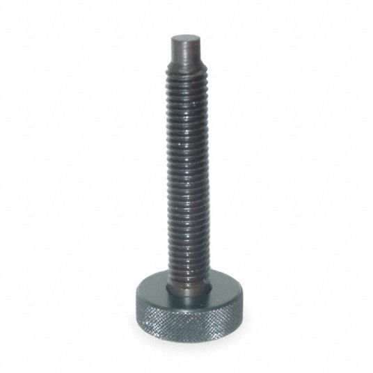 Te Co Dog Point Knurled Head Screw Knurled Head Steel Black Oxide 1