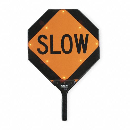 TAPCO, Paddle Sign, 28 1/2 in Overall Ht, Paddle Sign - 3LCH4|2180 ...