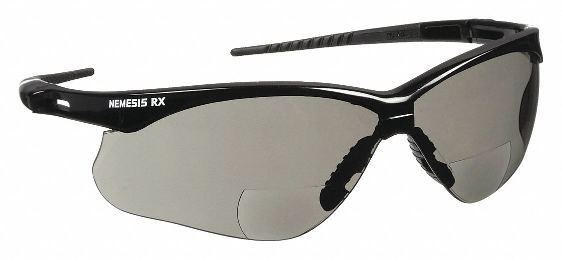 KLEENGUARD, AntiScratch, No Foam Lining, Bifocal Safety Reading Glasses 3LCT722516 Grainger