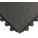 24/SEVEN INTERLOCKING ANTIFATIGUE MAT TILE, 3 X 3 FT, SMOOTH, BLACK, RUBBER