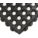 24/SEVEN INTERLOCKING DRAINAGE MAT TILE, 3 X 3 FT, OPEN, RUBBER, BLACK