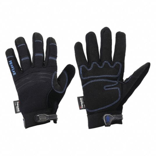 Cold Protection Gloves, M, Hipora Lining, Black, 1 PR Grainger