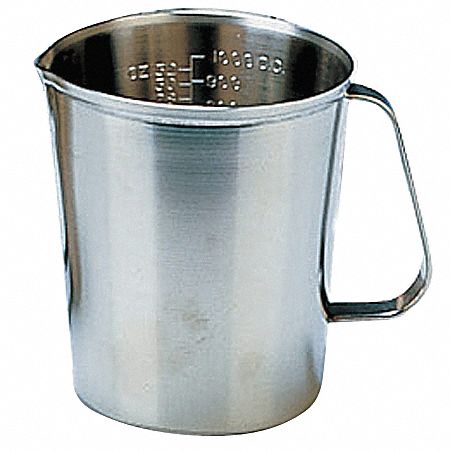GRADUATED MEASURING CUP,64 OZ,SS