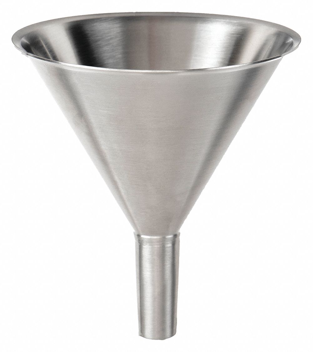 FUNNEL,188.5ML,STAINLESS STEEL