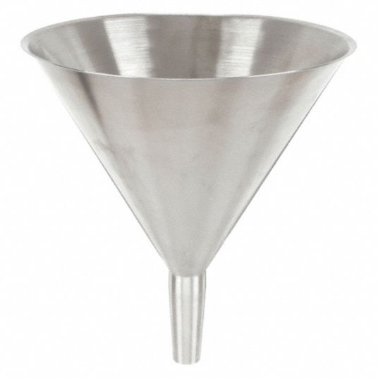 Stainless Steel, Funnel, Funnel - 3LEG6|84780 - Grainger