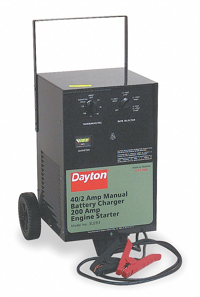 DAYTON Battery Charger/Starter   Automotive Battery Chargers and Boosters   3LE83|3LE83