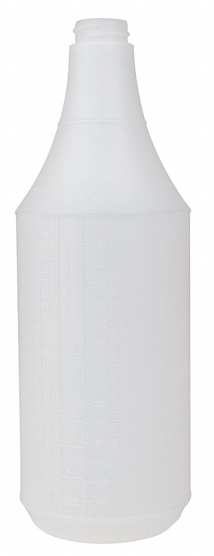 Grainger White/Green HDPE Trigger Spray Bottle, 32 oz, 3 PK