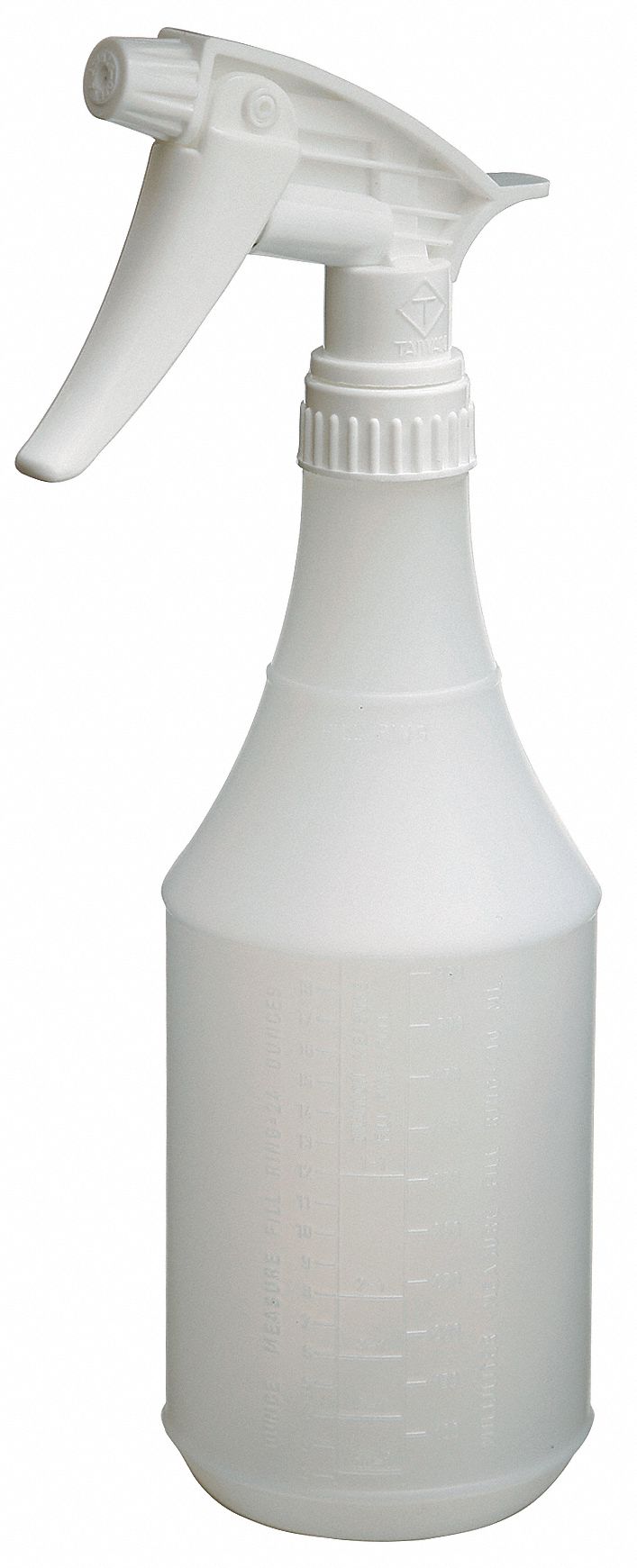 APPROVED VENDOR Trigger Spray Bottle: 24 oz Container Capacity,  Mist/Stream, White, White, 3 PK