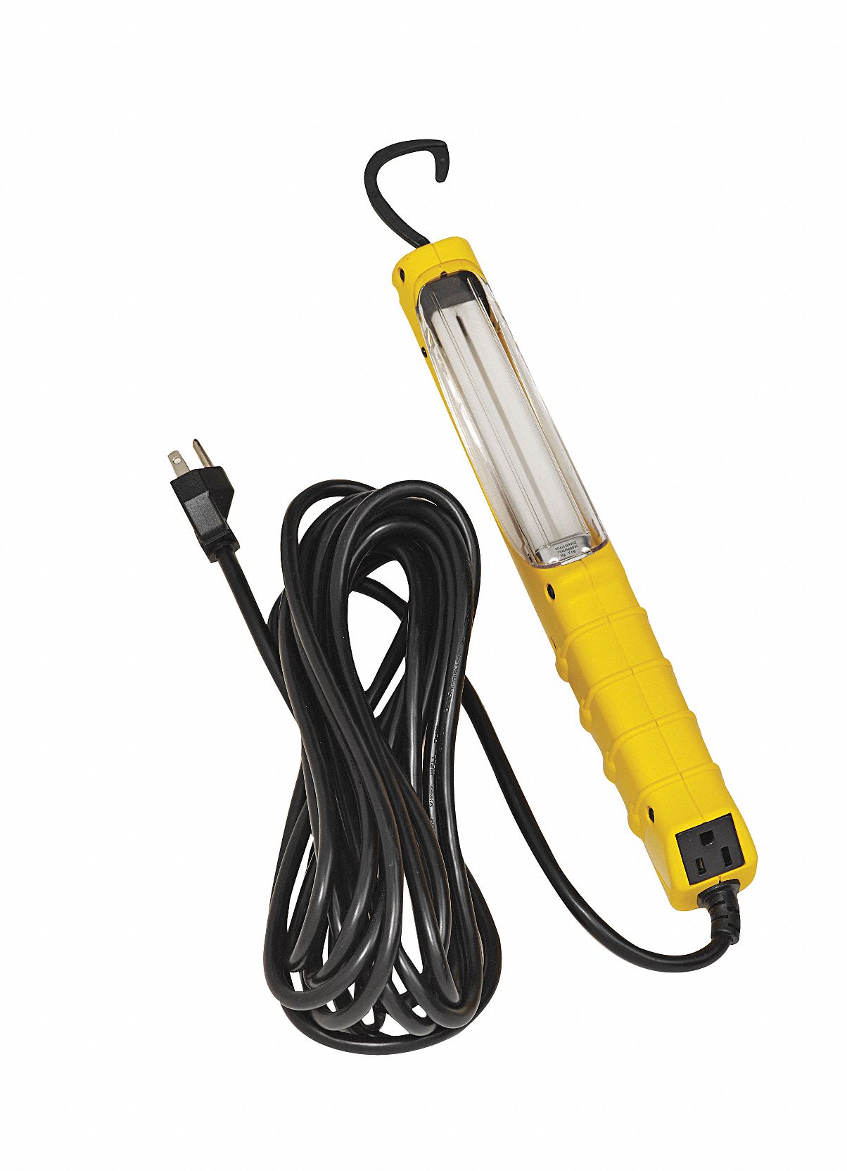 Fluorescent Hand Lamp, 13 Lamp Watts, 50 ft Cord Length, Yellow Grainger