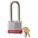 LOCKOUT PADLOCK, KEYED DIFFERENT, STEEL, STANDARD BODY, EXTENDED, RED