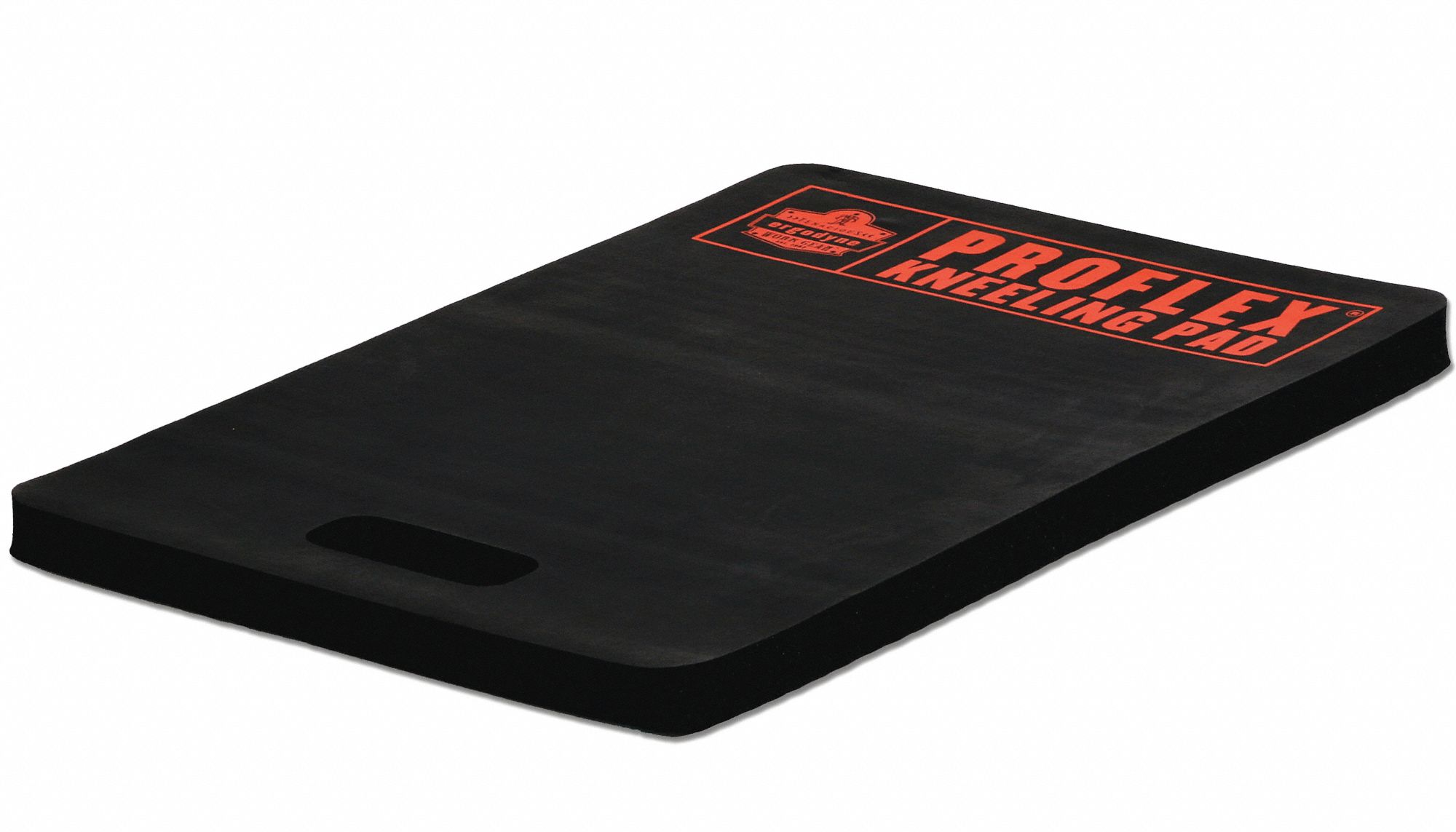 KNEELING PAD, 28 IN LENGTH, 16 IN WIDTH, 1 IN THICKNESS, CLOSED CELL FOAM RUBBER, BLACK