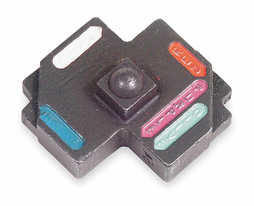 UPPER CRIMPING DIE, 4, 1,1/0 AWG ALUMINUM/8, 6, 1/0, 4/0 AWG COPPER, 4 SIZES, CODE