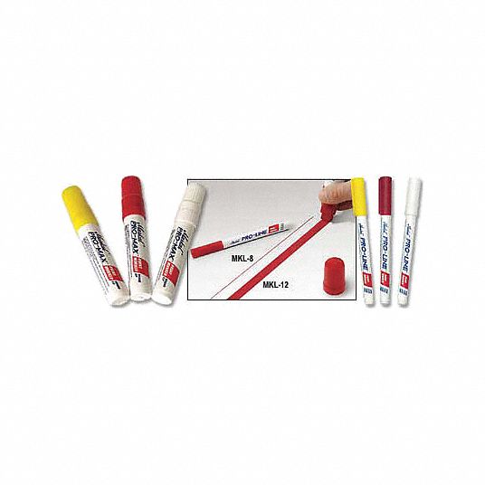 Yellow, 6, Paint Marker - 3LJC9|3LJC9 - Grainger