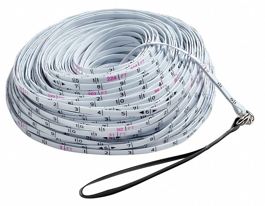 KESON SR-10-300 Surveyor Rope,1/4 In x 300 ft,In./Ft. 3LJL1
