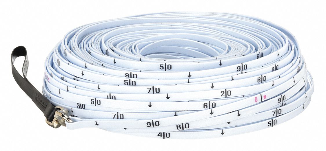 KESON SURVEYOR ROPE,1/4 IN X 100 FT,IN./FT. - Tape Measures - WWG3LJL5