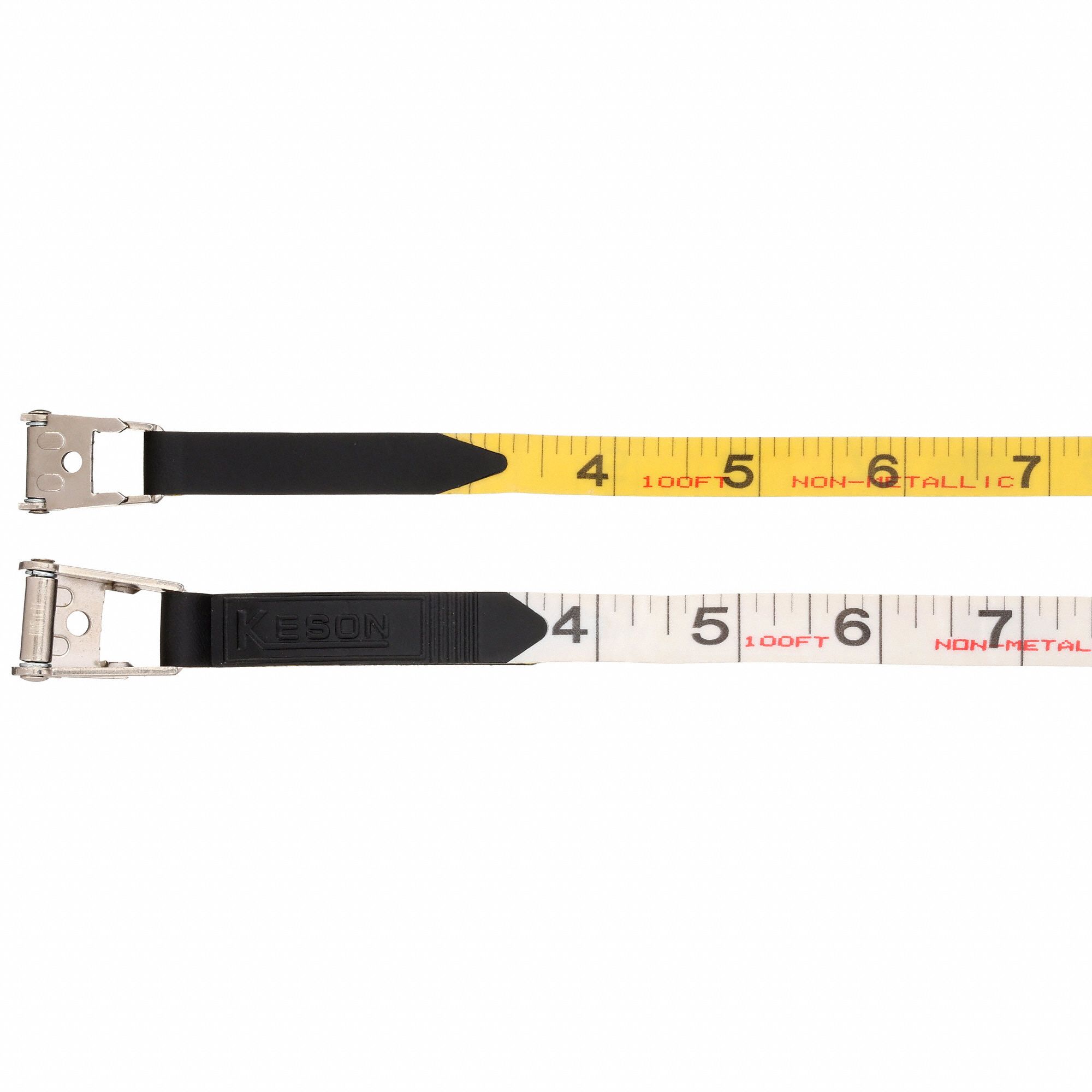 KESON 100 ft Fiberglass SAE Long Tape Measure, Black - 3LJR1|MC-1810 ...