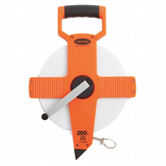 KESON SNR18200 Long Tape Measure,3/8 In x 200 ft,Steel 