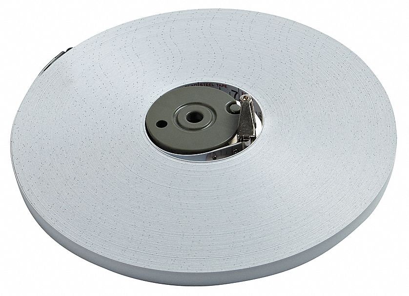 Measuring Tape Blade Refill: NRF18-200, SAE, 200 ft, Nonmagnetic Single Hook Tip, Inch, Steel