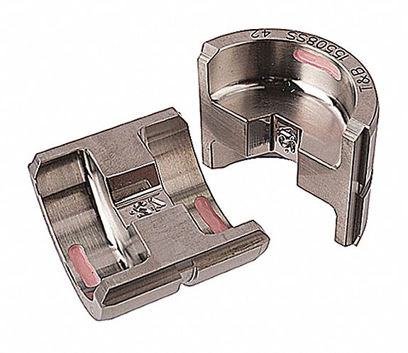 Upper and Lower Crimping Die: 1/0 AWG Copper/2 AWG Aluminum, 1 Sizes, Code