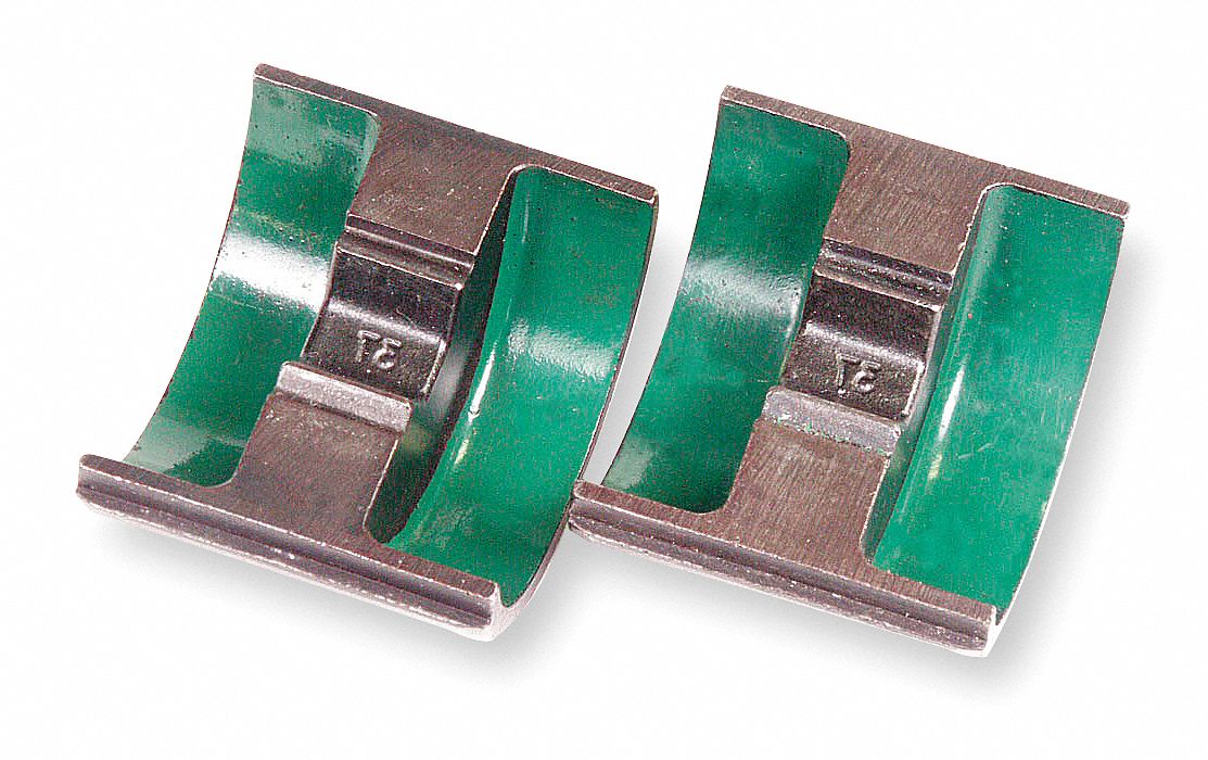 UPPER AND LOWER CRIMPING DIE, 1 AWG COPPER/4 AWG ALUMINUM, 1 SIZE, CODE, COLOUR-KEYED