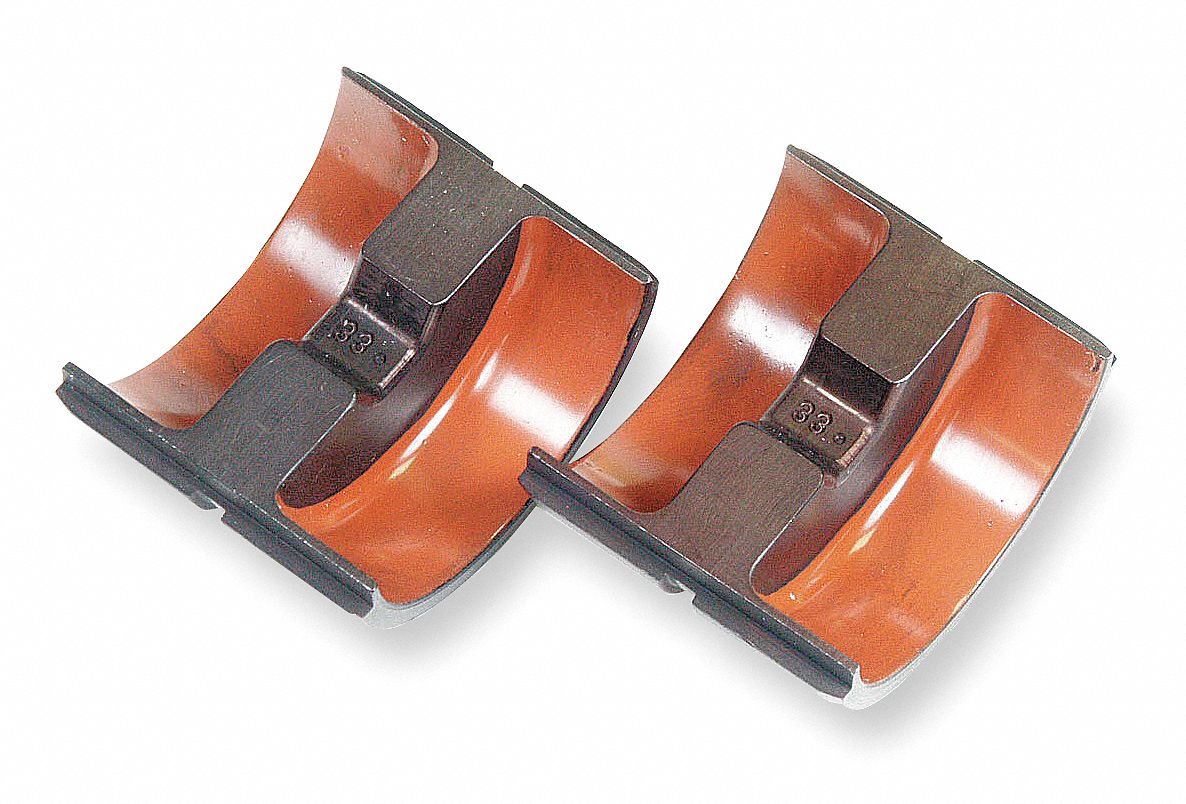 UPPER AND LOWER CRIMPING DIE, 2 AWG COPPER, COPPER & ALUMINUM CONNECTORS, 1 SIZE