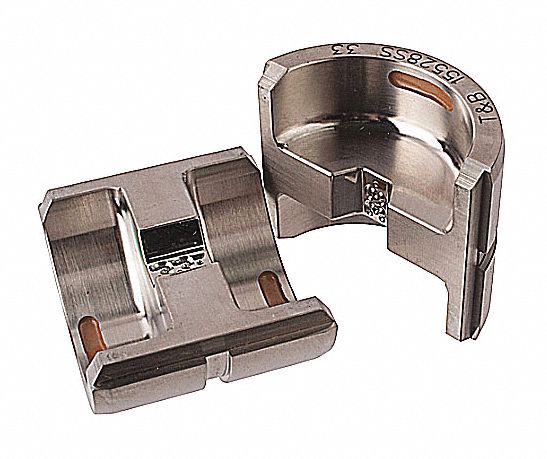 Upper and Lower Crimping Die: 2 AWG Copper, Copper & Aluminum Connectors, 1 Sizes