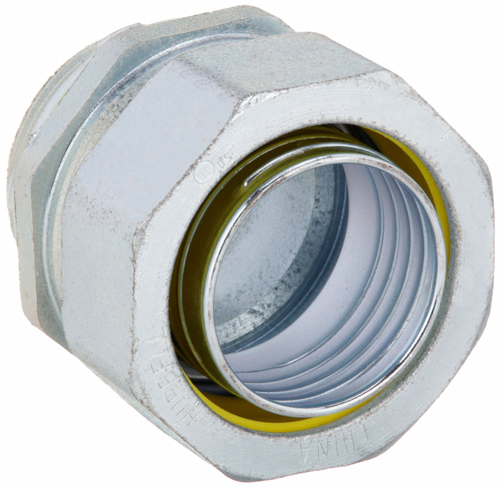 LIQUID-TIGHT CONDUIT FITTING, STEEL/IRON, 2½ IN TRADE SIZE, NON-INSULATED, STRAIGHT