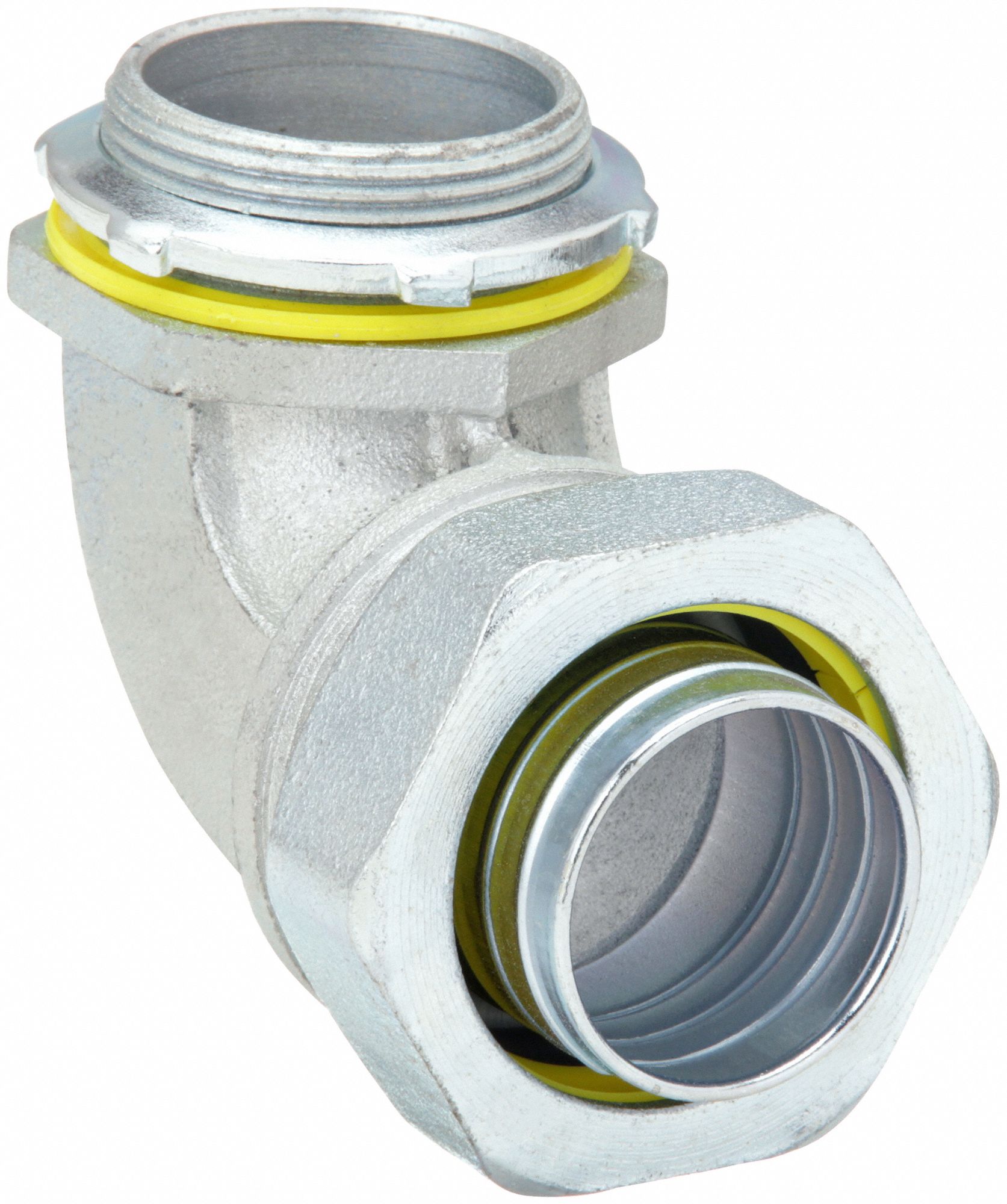 LIQUID-TIGHT CONDUIT FITTING, STEEL/IRON, 1½ IN TRADE SIZE, NON-INSULATED, 90 °  ELBOW