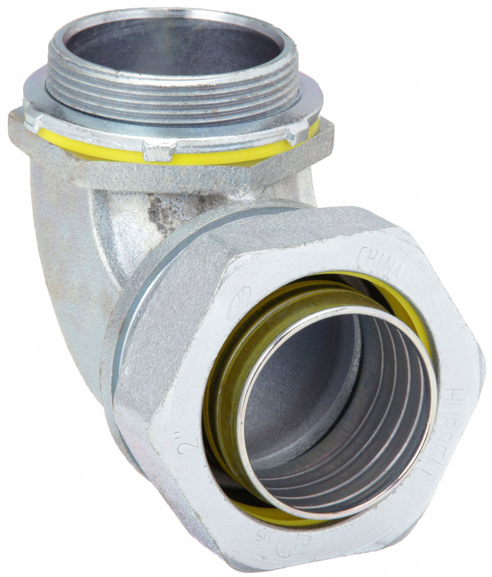 LIQUID-TIGHT CONDUIT FITTING, STEEL/IRON, 2 IN TRADE SIZE, NON-INSULATED, 90 °  ELBOW