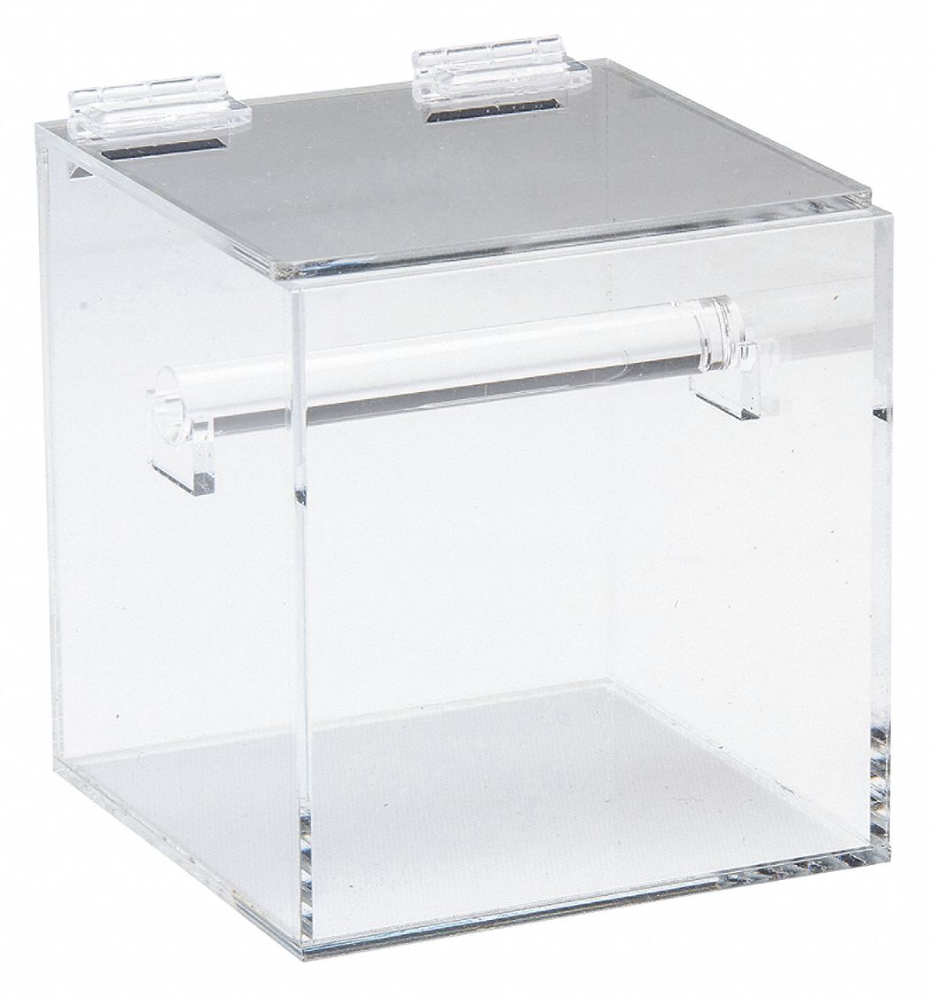 SAFETY LABEL DISPENSER,PLASTIC,CLEAR,WIN