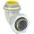 LIQUID-TIGHT CONDUIT FITTING, STEEL/IRON, 1½ IN TRADE SIZE, INSULATED, 90 °  ELBOW