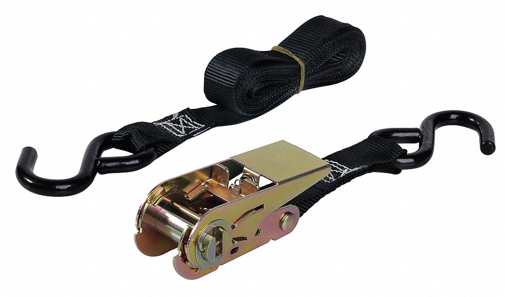 KEEPER Tie Down Strap 10 ft Cargo Tie Down Lg, 1 in Cargo Tie Down Wd