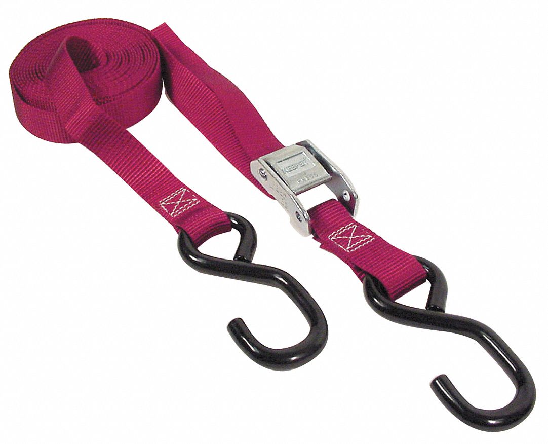 KEEPER Tie Down Strap, 15 ftL x 1 inW, 400 lb Load Limit, Adjustment