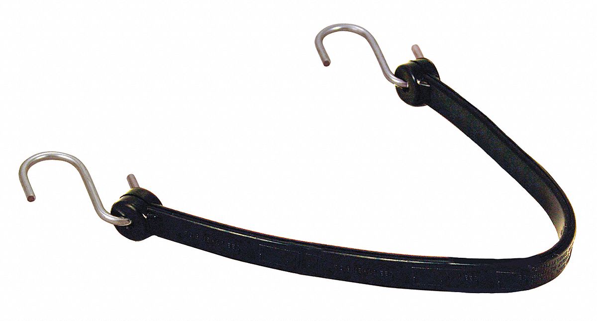 black rubber bungee straps