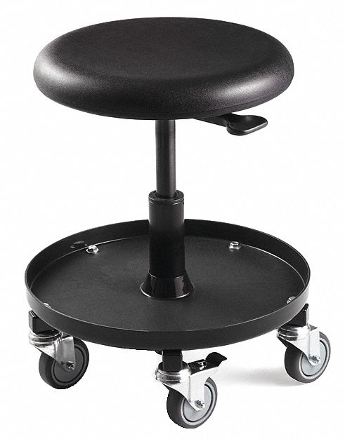 ROUND STOOL,NO BACKREST,20 TO 27 IN.