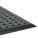 STATIC DISSIPATIVE FLOOR MAT, 2 X 2 FT, RAISED BONES, RUBBER, BLACK, DRAINAGE