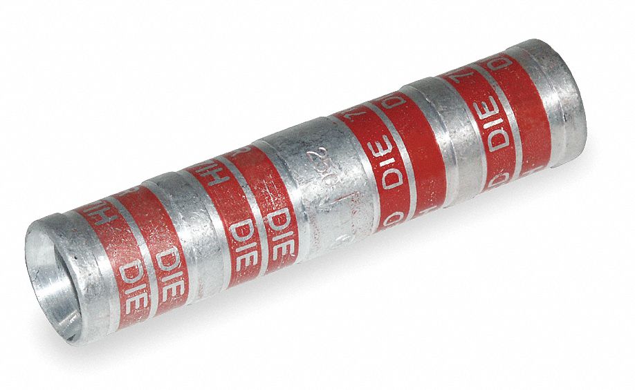 THOMAS & BETTS LongBarrel Splice, 3/0 AWG Wire Gauge, Ruby Color Code