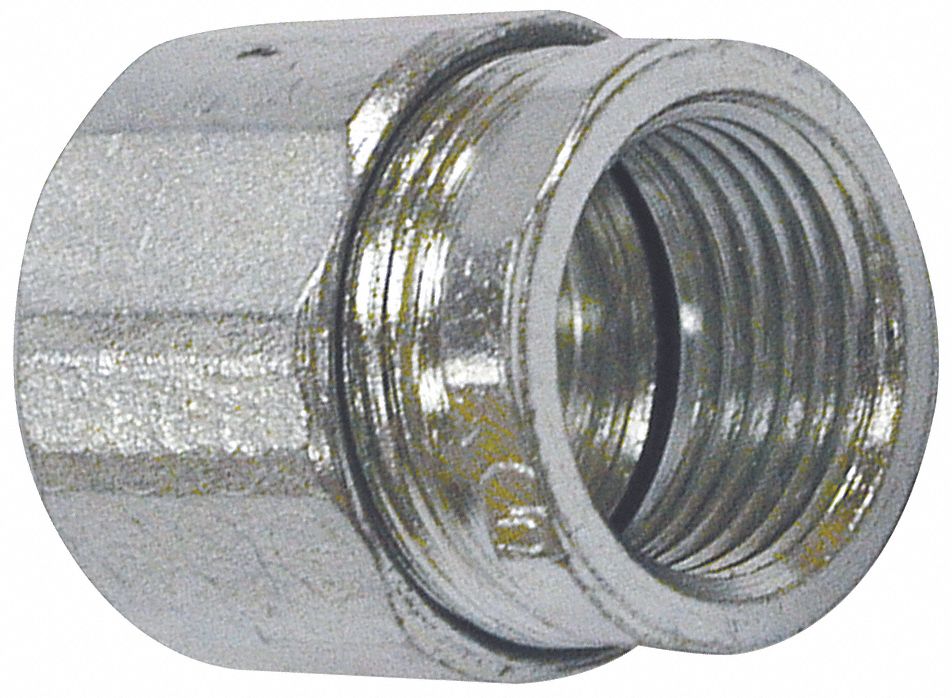 GRAINGER APPROVED Compression Connector, Threepiece, For Conduit Type