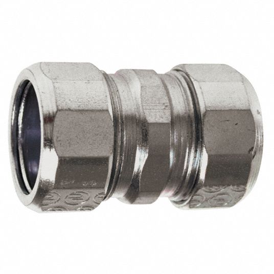 GRAINGER APPROVED Compression Coupling, For Conduit Type Rigid, Conduit Trade Size 1/2 in