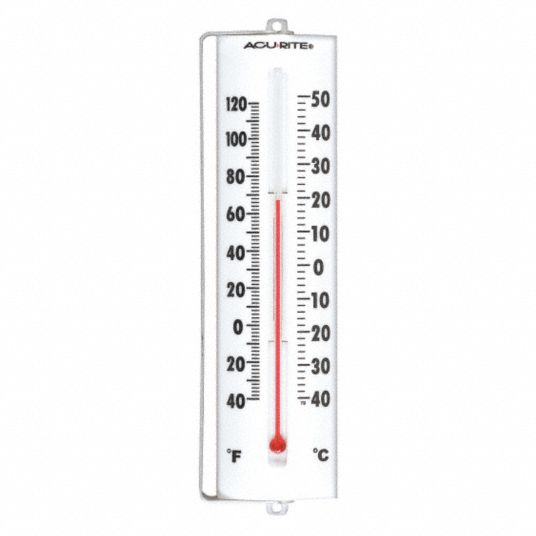 Realistic weather thermometer with high and low temperature